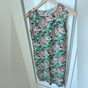 Emma Cook jungle print sleeveless sheath dres